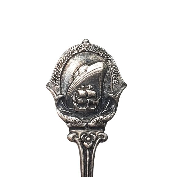 Holland Souvenir Silverplate Sugar Souvenir Collector Spoon 4.5" Vtg - Picture 4 of 8